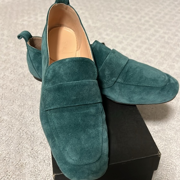 J. Crew Calf Suede Minimal Tab loafers - Picture 5 of 13